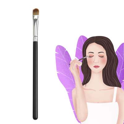 Low MOQ Make Up Best Selling Wooden Handle Custom Eyeshadow Brush